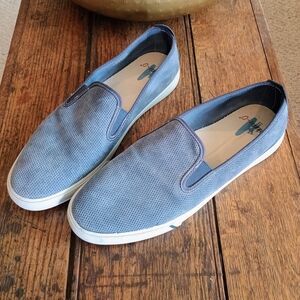 johnnie-O Perforated Blue Loafers